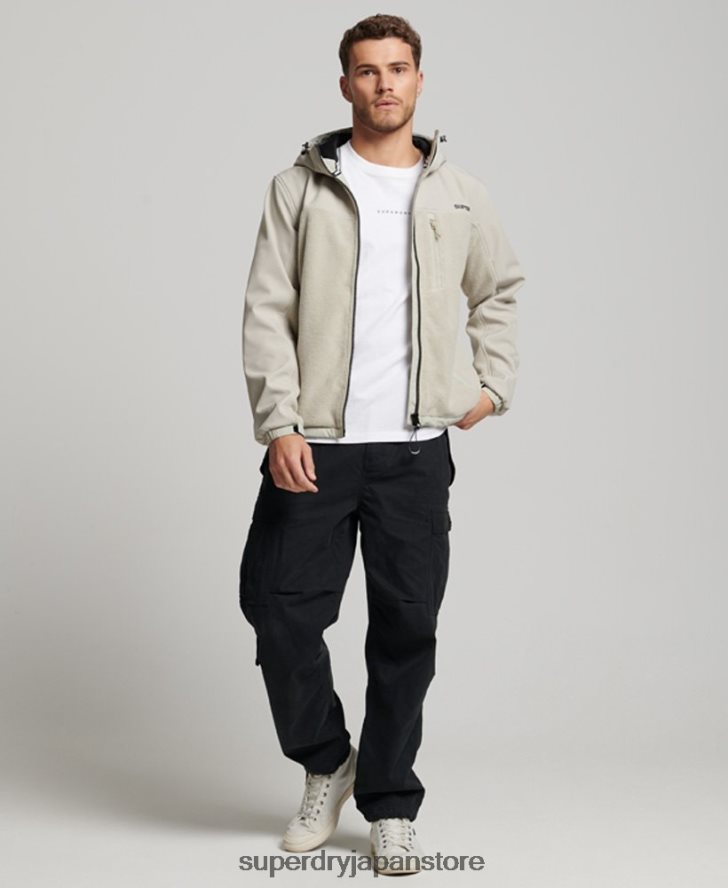ハイブリッドトレッカージャケット 男性 Superdry 衣類 グレー 2J62PZ939
