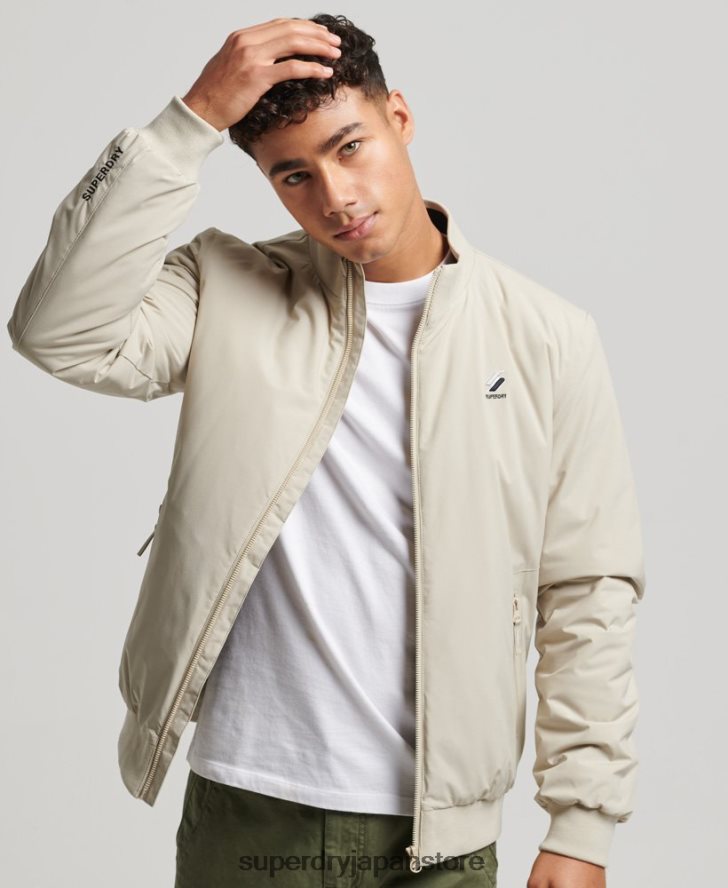 トレーニングハリントンジャケット 男性 Superdry 衣類 ベージュ 2J62PZ941