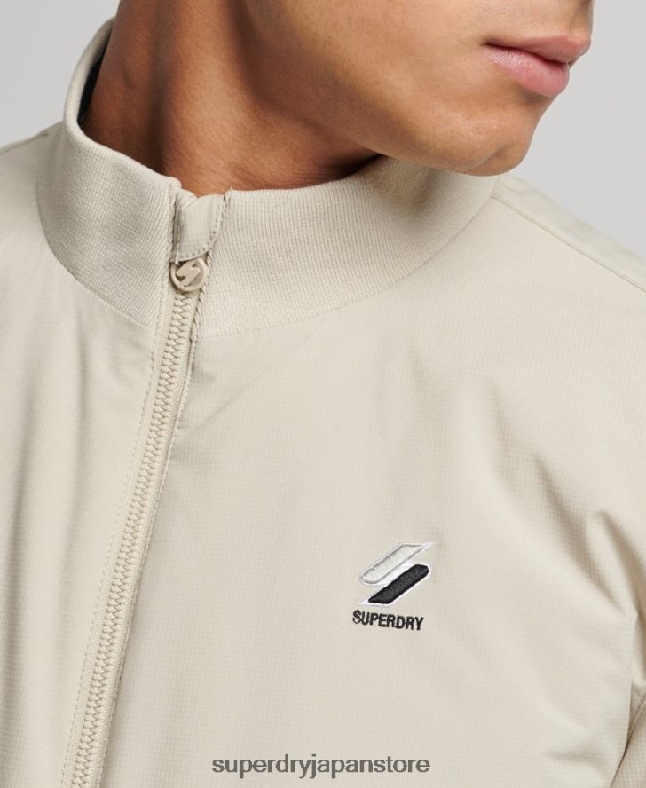 トレーニングハリントンジャケット 男性 Superdry 衣類 ベージュ 2J62PZ941
