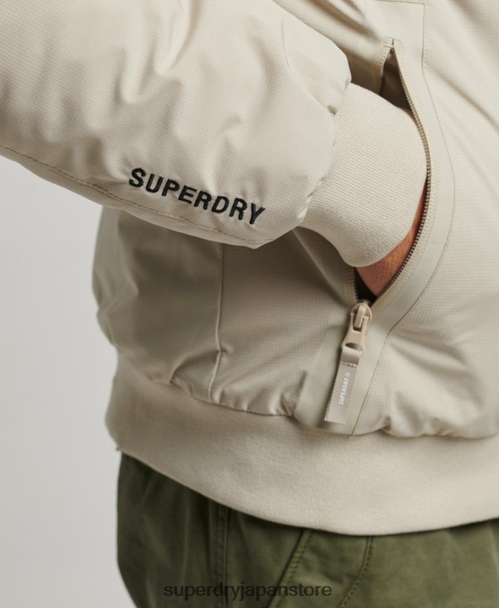 トレーニングハリントンジャケット 男性 Superdry 衣類 ベージュ 2J62PZ941