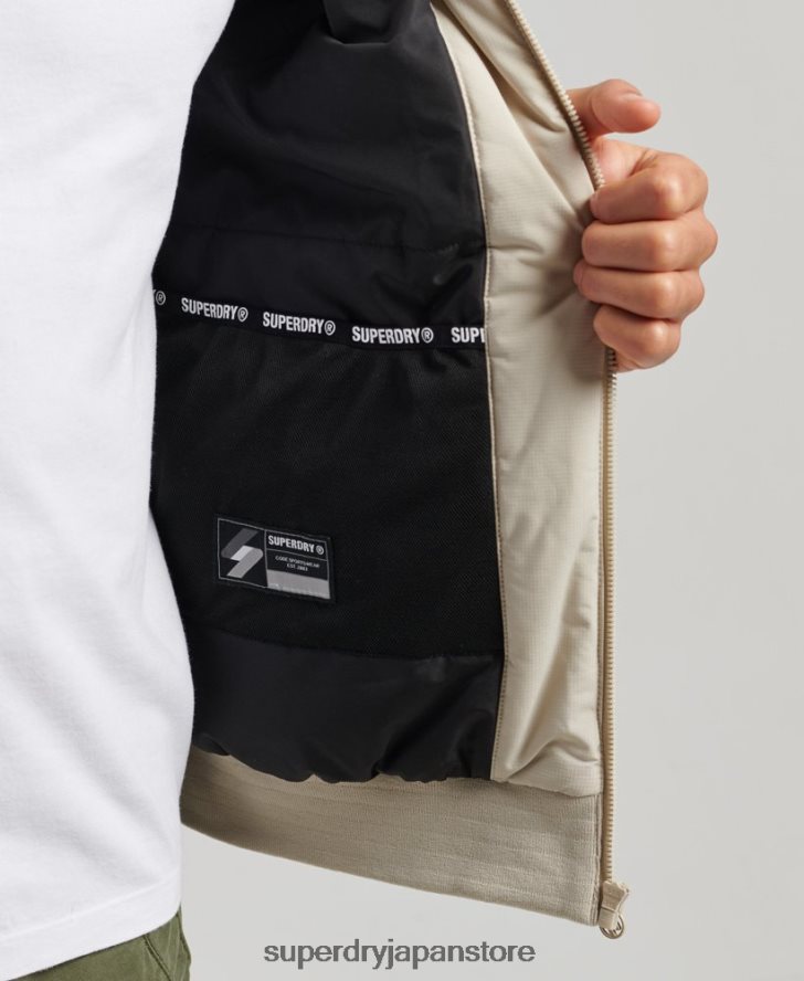 トレーニングハリントンジャケット 男性 Superdry 衣類 ベージュ 2J62PZ941