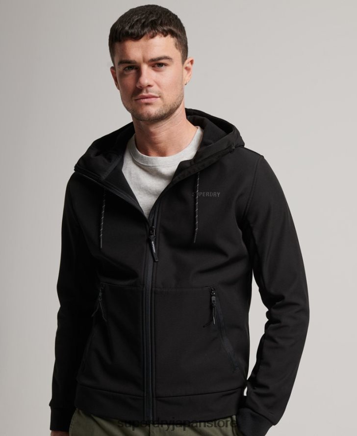 コードテックリブトレッカージャケット 男性 Superdry 衣類 黒 2J62PZ942