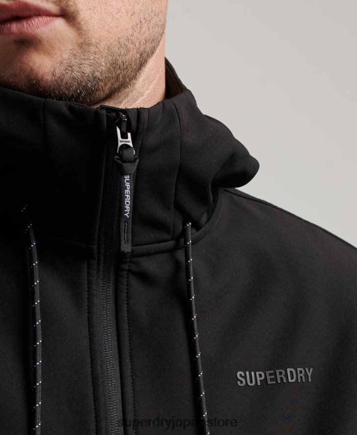 コードテックリブトレッカージャケット 男性 Superdry 衣類 黒 2J62PZ942