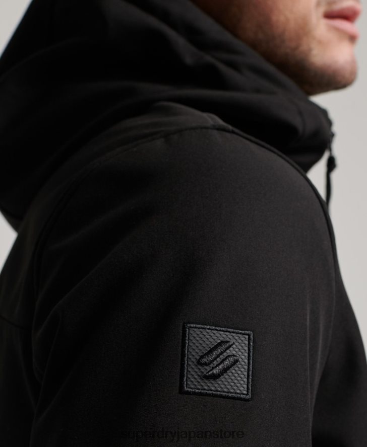 コードテックリブトレッカージャケット 男性 Superdry 衣類 黒 2J62PZ942