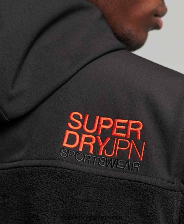 ハイブリッドトレッカージャケット 男性 Superdry 衣類 黒 2J62PZ943