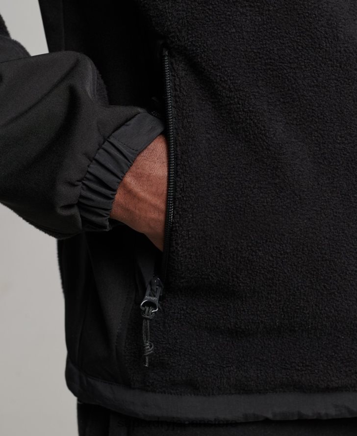 ハイブリッドトレッカージャケット 男性 Superdry 衣類 黒 2J62PZ943
