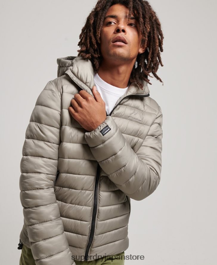 軽量パッド入りジャケット 男性 Superdry 衣類 濃い灰色 2J62PZ949