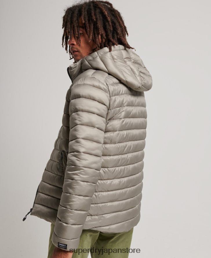 軽量パッド入りジャケット 男性 Superdry 衣類 濃い灰色 2J62PZ949