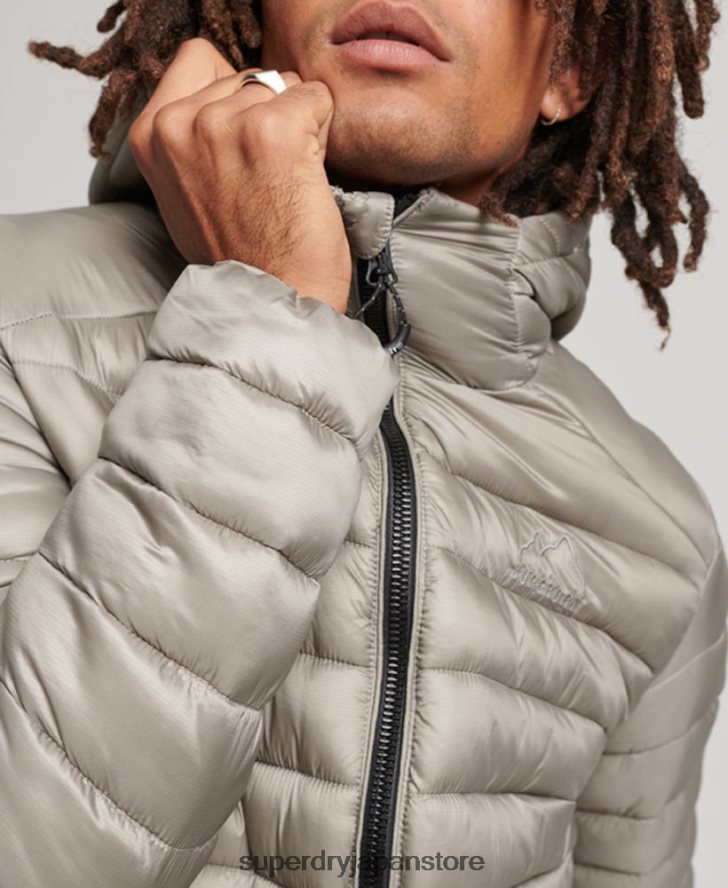 軽量パッド入りジャケット 男性 Superdry 衣類 濃い灰色 2J62PZ949