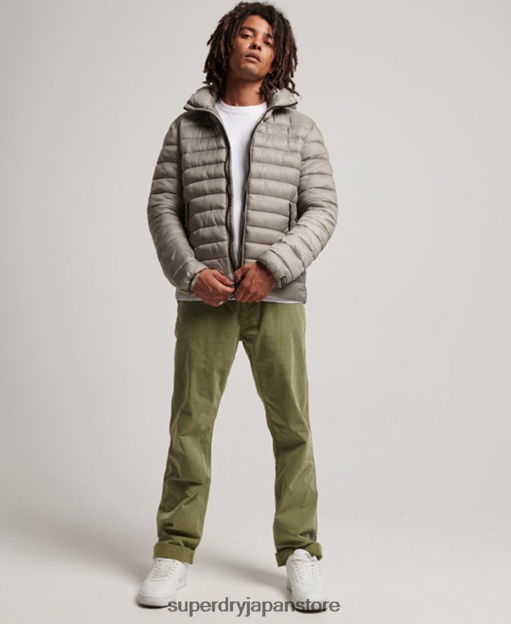 軽量パッド入りジャケット 男性 Superdry 衣類 濃い灰色 2J62PZ949