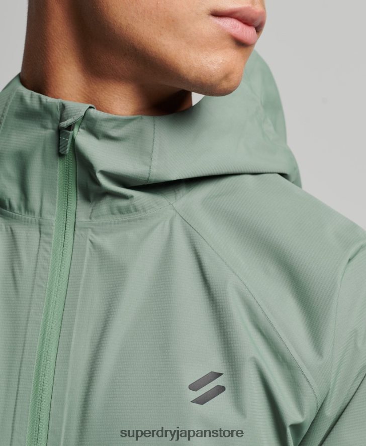 防水ジャケット 男性 Superdry 衣類 緑 2J62PZ961