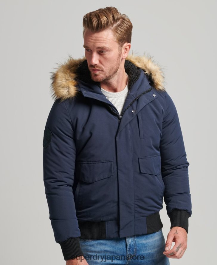 エベレスト ボンバージャケット 男性 Superdry 衣類 海軍 2J62PZ964
