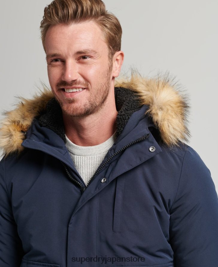 エベレスト ボンバージャケット 男性 Superdry 衣類 海軍 2J62PZ964