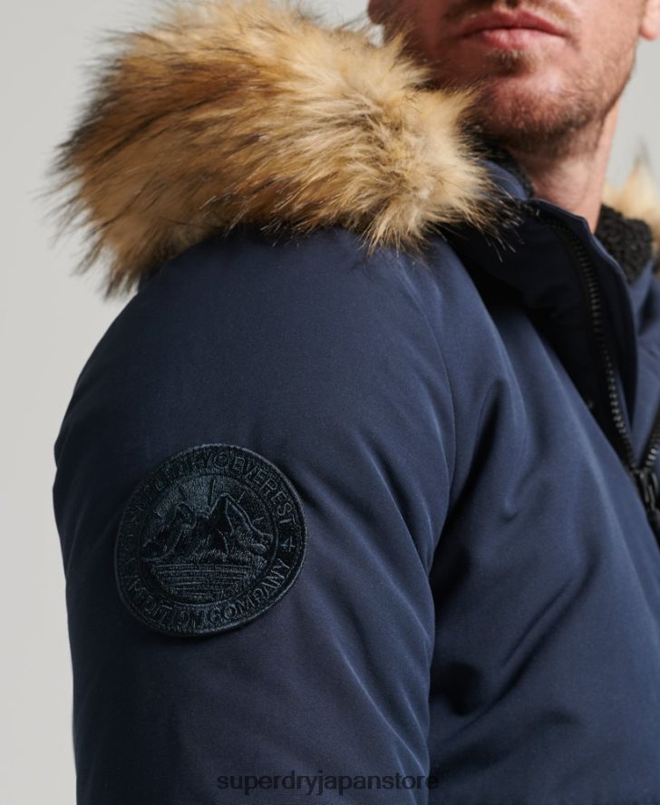 エベレスト ボンバージャケット 男性 Superdry 衣類 海軍 2J62PZ964