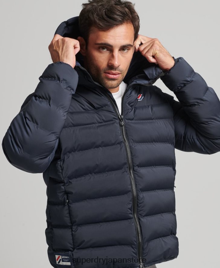 ヒートシールパッド入りジャケット 男性 Superdry 衣類 海軍 2J62PZ968