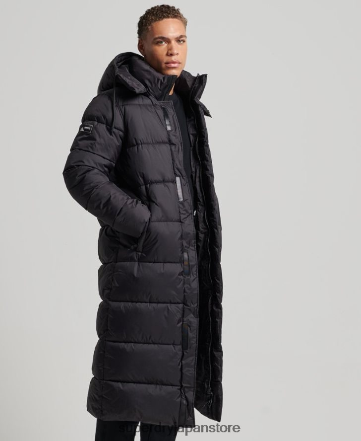 スーパーロングタッチラインパッド入りジャケット 男性 Superdry 衣類 黒 2J62PZ970