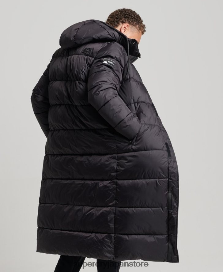 スーパーロングタッチラインパッド入りジャケット 男性 Superdry 衣類 黒 2J62PZ970