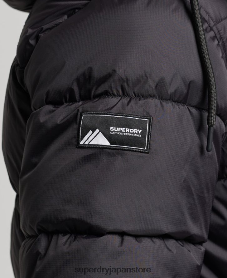 スーパーロングタッチラインパッド入りジャケット 男性 Superdry 衣類 黒 2J62PZ970