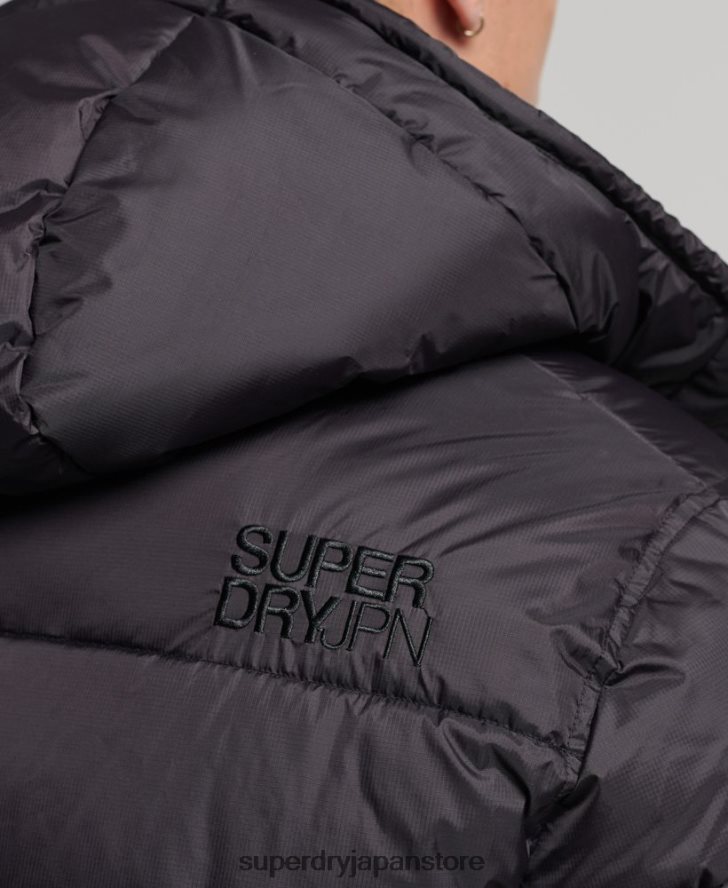 スーパーロングタッチラインパッド入りジャケット 男性 Superdry 衣類 黒 2J62PZ970