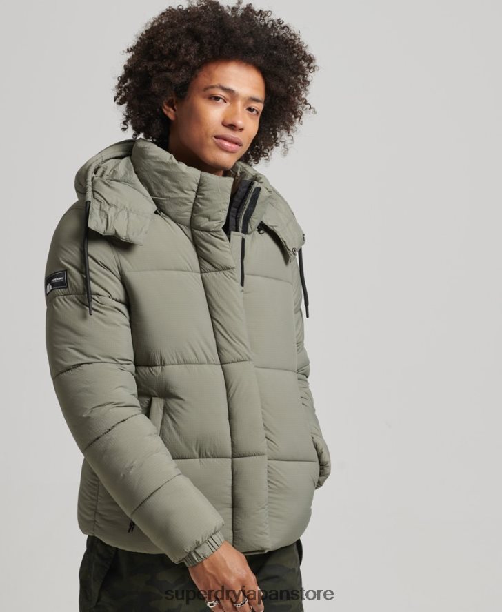 タッチラインパッド入りショートジャケット 男性 Superdry 衣類 カーキ 2J62PZ974