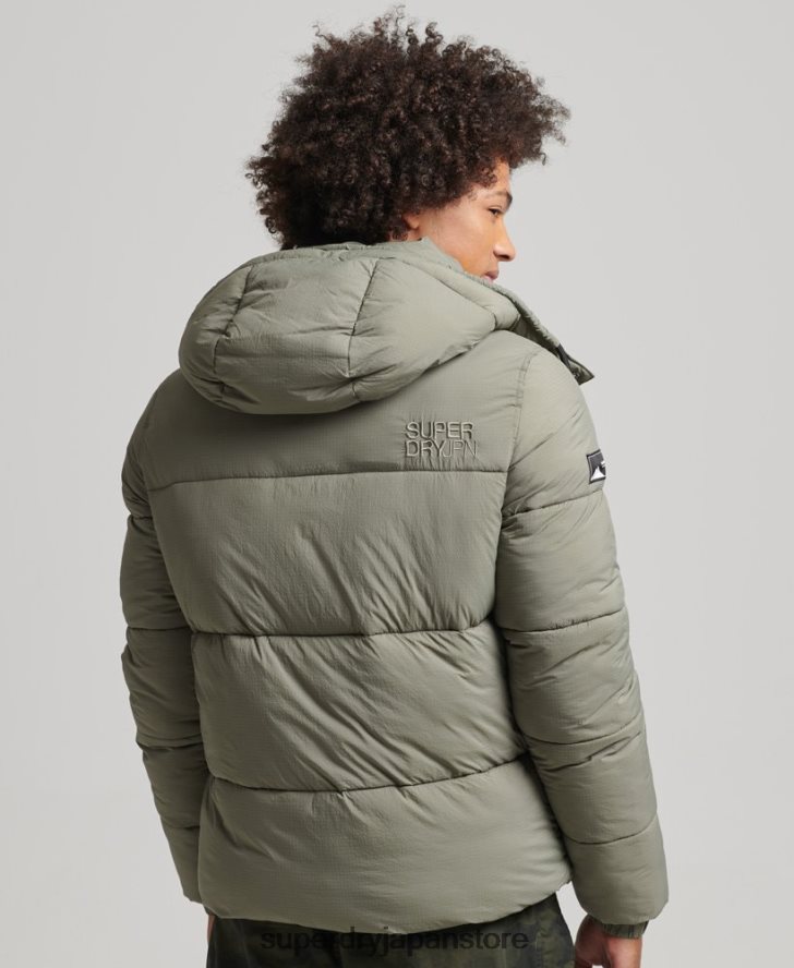 タッチラインパッド入りショートジャケット 男性 Superdry 衣類 カーキ 2J62PZ974