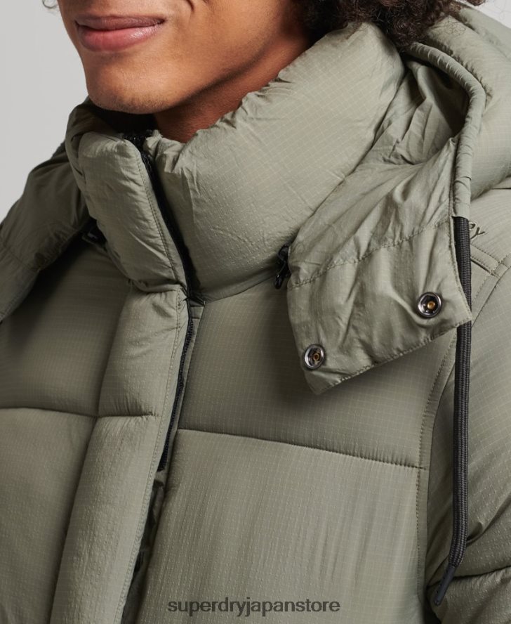 タッチラインパッド入りショートジャケット 男性 Superdry 衣類 カーキ 2J62PZ974