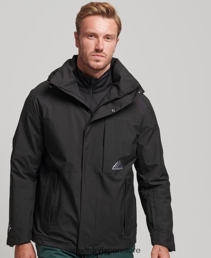 スノーウルトラジャケット 男性 Superdry 衣類 黒 2J62PZ976