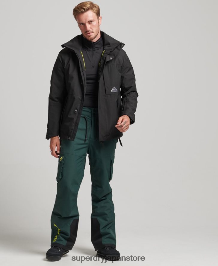 スノーウルトラジャケット 男性 Superdry 衣類 黒 2J62PZ976