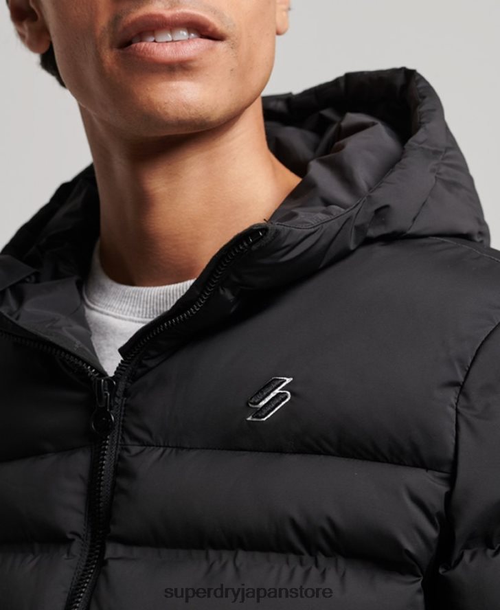 ヒートシールパッド入りジャケット 男性 Superdry 衣類 黒 2J62PZ979