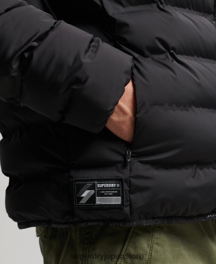 ヒートシールパッド入りジャケット 男性 Superdry 衣類 黒 2J62PZ979