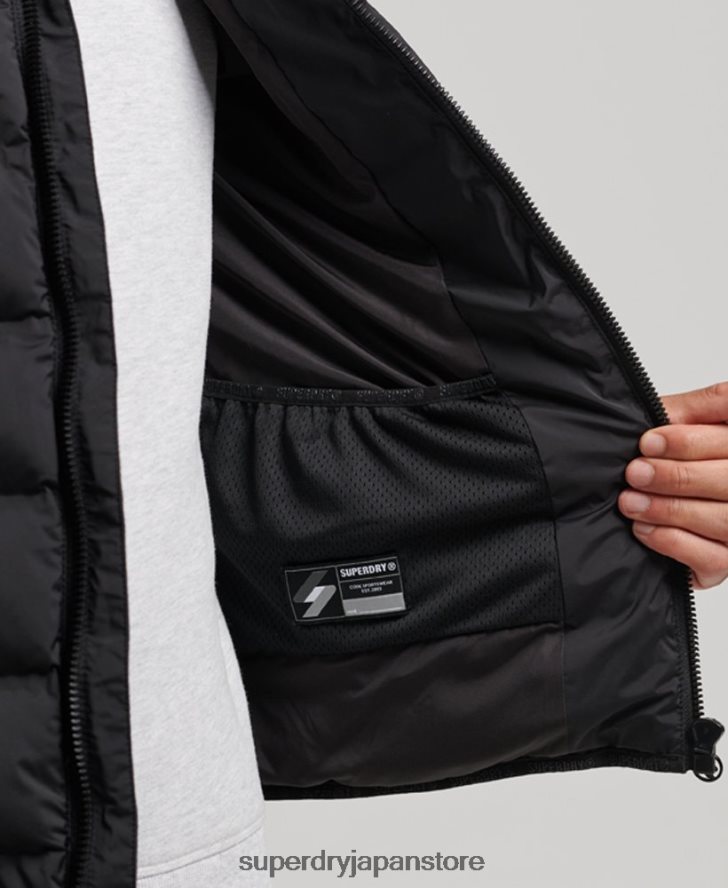 ヒートシールパッド入りジャケット 男性 Superdry 衣類 黒 2J62PZ979