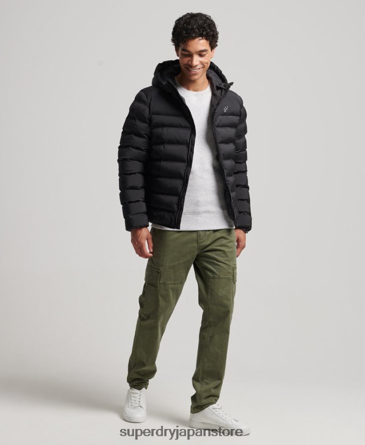 ヒートシールパッド入りジャケット 男性 Superdry 衣類 黒 2J62PZ979