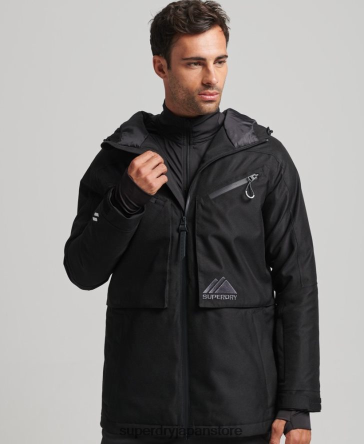 フリーライドジャケット 男性 Superdry 衣類 黒 2J62PZ981
