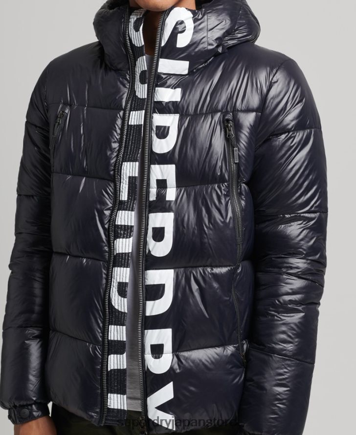 マウンテンフード付きアルパインジャケット 男性 Superdry 衣類 黒 2J62PZ986