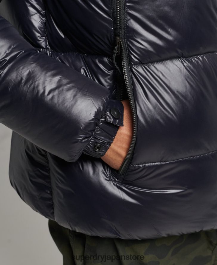 マウンテンフード付きアルパインジャケット 男性 Superdry 衣類 黒 2J62PZ986