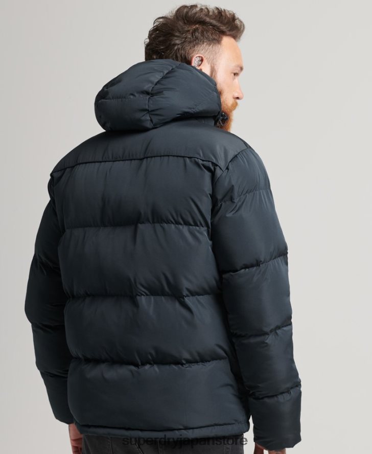 ショートフグコート 男性 Superdry 衣類 海軍 2J62PZ988