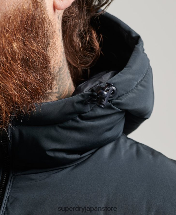 ショートフグコート 男性 Superdry 衣類 海軍 2J62PZ988