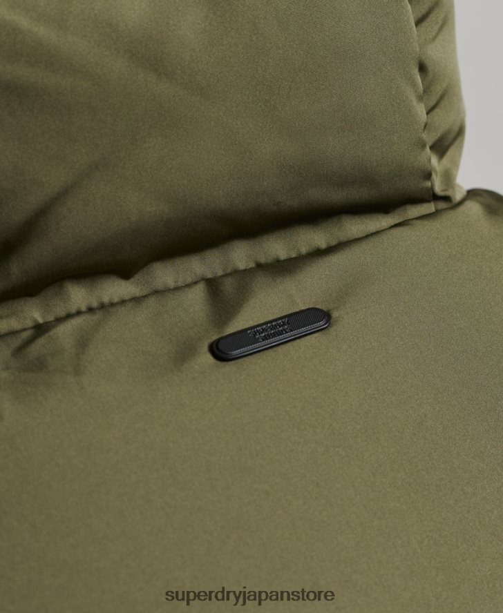 ショートフグコート 男性 Superdry 衣類 カーキ 2J62PZ989
