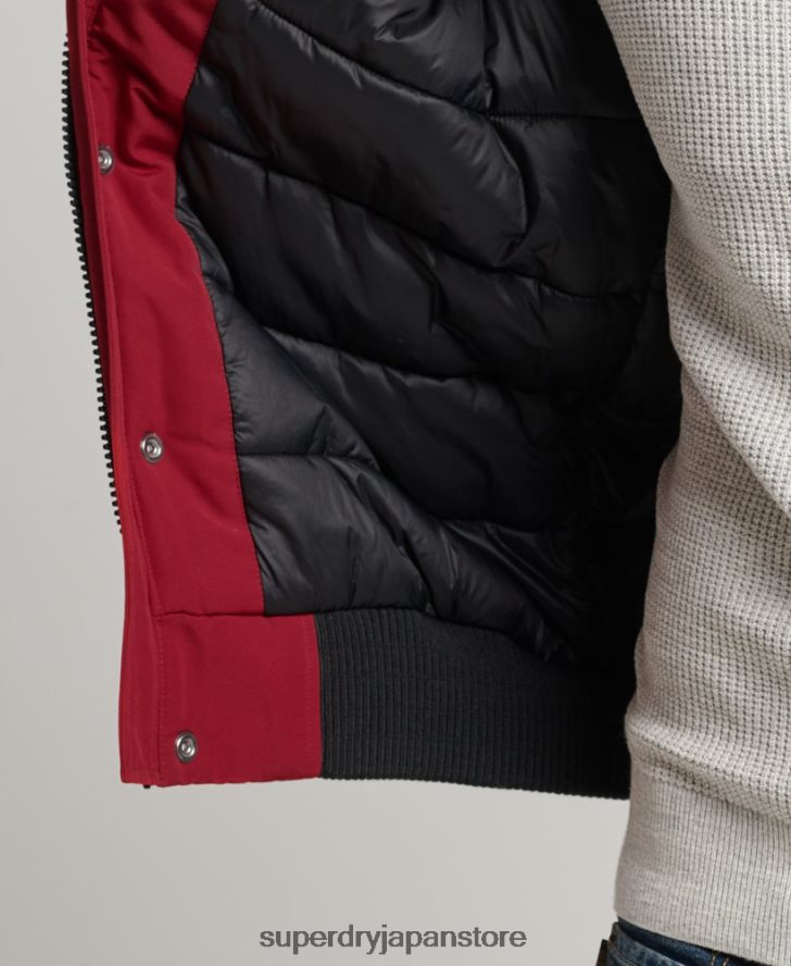 エベレスト ボンバージャケット 男性 Superdry 衣類 赤 2J62PZ992