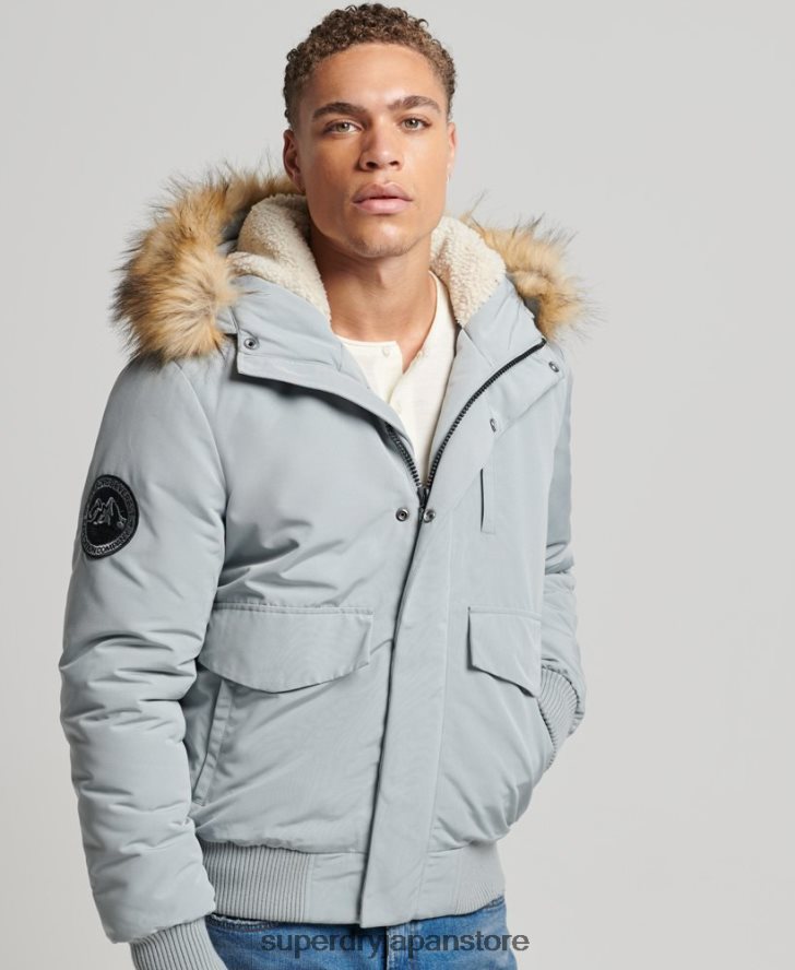 エベレスト ボンバージャケット 男性 Superdry 衣類 ライトブルー 2J62PZ993