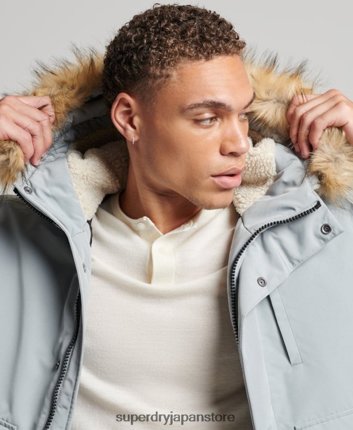 エベレスト ボンバージャケット 男性 Superdry 衣類 ライトブルー 2J62PZ993