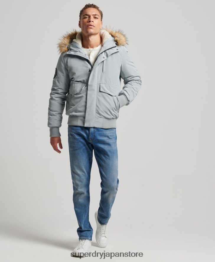 エベレスト ボンバージャケット 男性 Superdry 衣類 ライトブルー 2J62PZ993