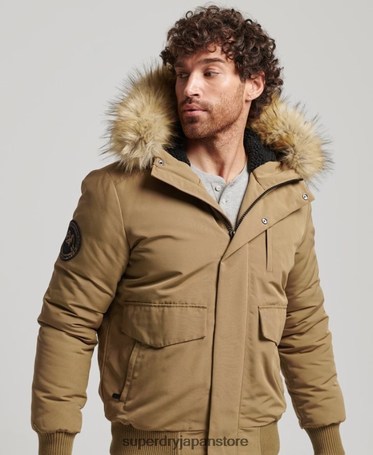 エベレスト ボンバージャケット 男性 Superdry 衣類 茶色 2J62PZ994