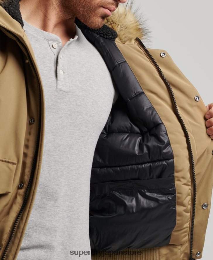エベレスト ボンバージャケット 男性 Superdry 衣類 茶色 2J62PZ994