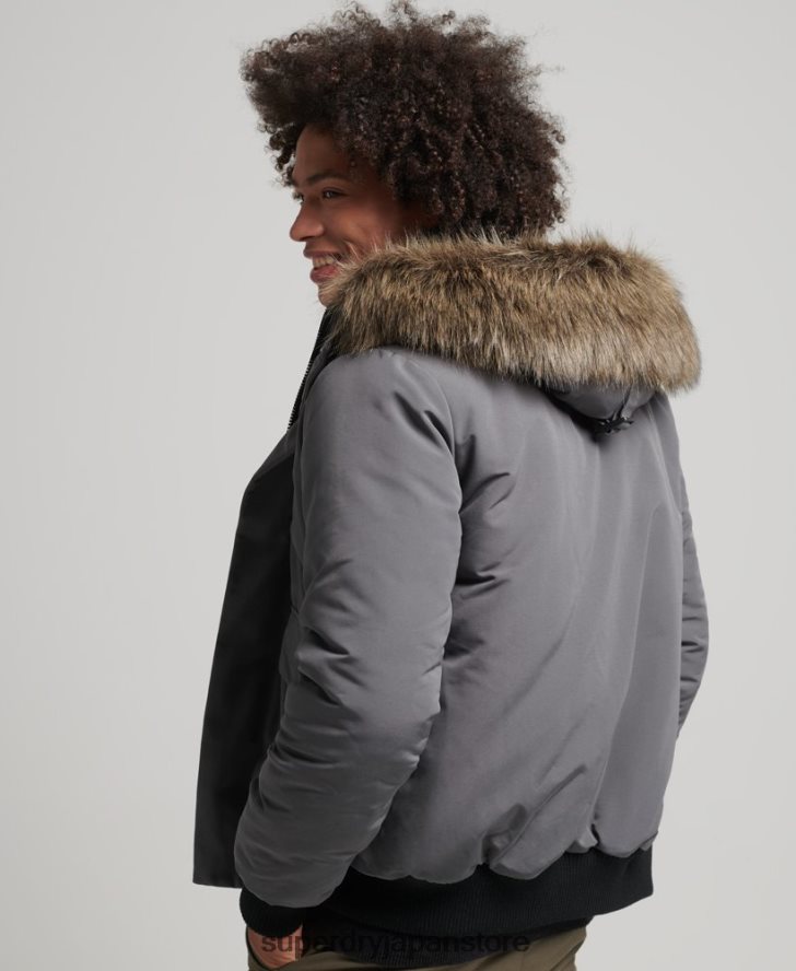 エベレスト ボンバージャケット 男性 Superdry 衣類 濃い灰色 2J62PZ995