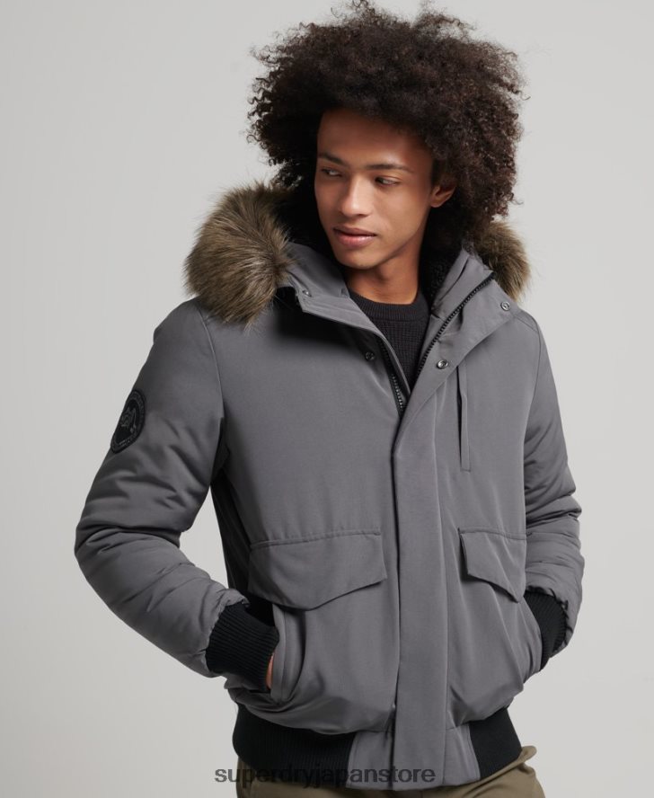 エベレスト ボンバージャケット 男性 Superdry 衣類 濃い灰色 2J62PZ995