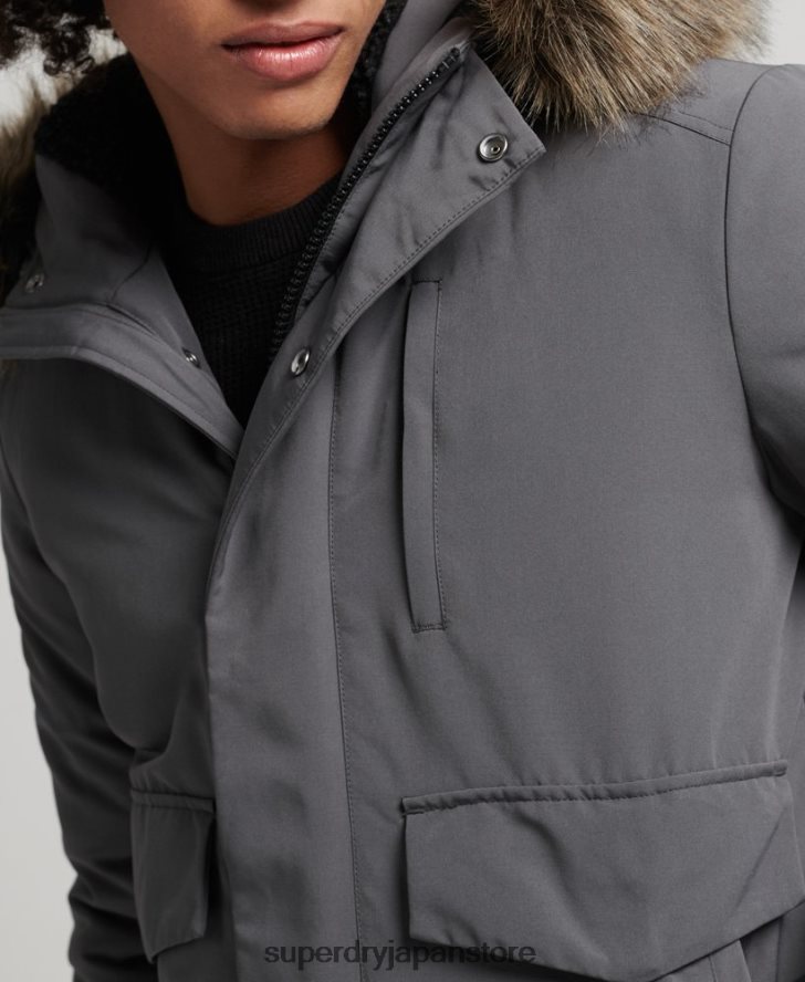 エベレスト ボンバージャケット 男性 Superdry 衣類 濃い灰色 2J62PZ995