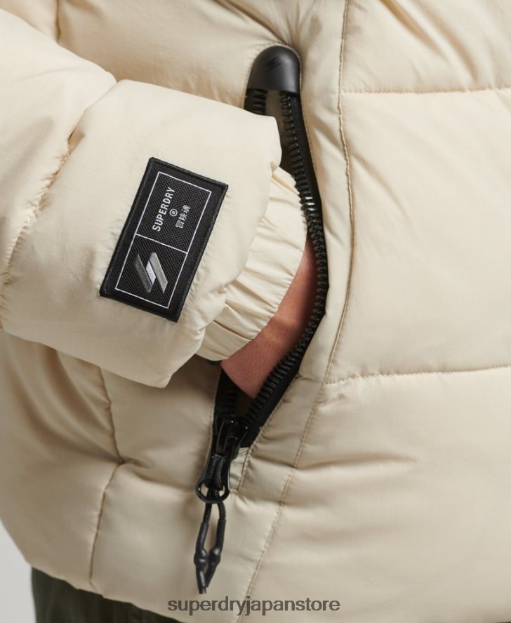 フードなしスポーツダウンジャケット 男性 Superdry 衣類 ベージュ 2J62PZ996