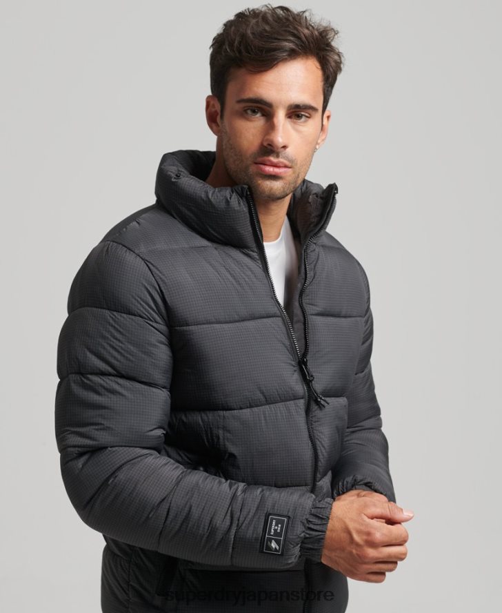 フードなしスポーツダウンジャケット 男性 Superdry 衣類 黒 2J62PZ997
