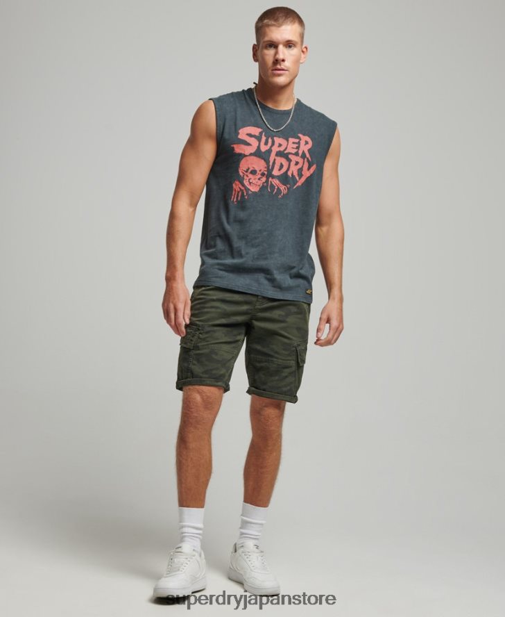 ヴィンテージ ローファイ フライヤー ベスト 男性 Superdry 衣類 黒 2J62PZ9